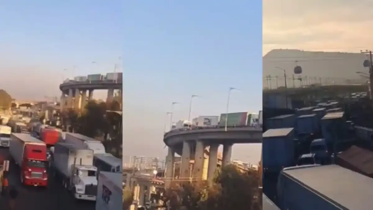 Caos vial en la México-Puebla por trabajos del Trolebús