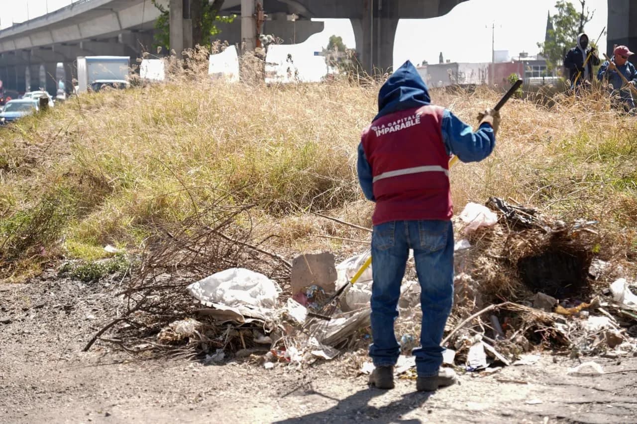 Intervienen más de 460 mil metros cuadrados de áreas verdes en Puebla durante 2026