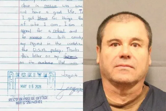 El Chapo pide extradición y culpa al gobierno por violencia en México