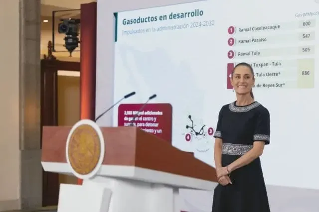 Sheinbaum presenta el plan de gasoductos para México