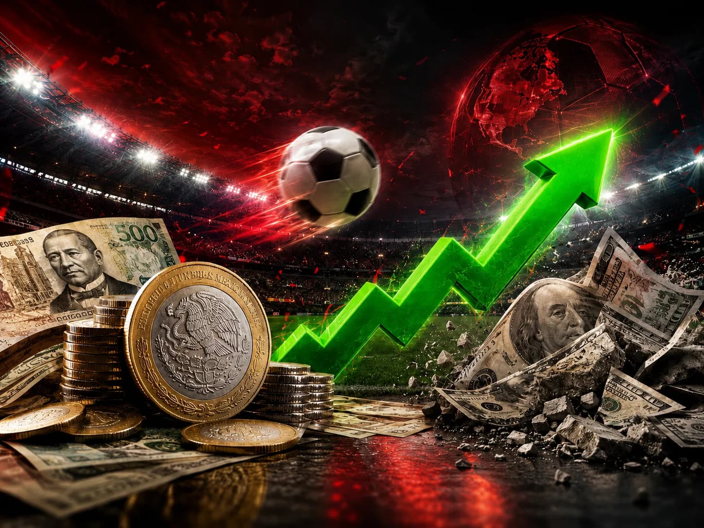 Mundial 2026 también mueve la economía: peso gana frente al dólar