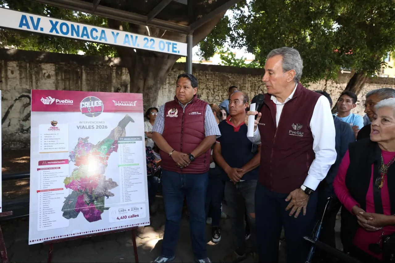 Ayuntamiento de Puebla rehabilita bulevar Xonaca con el Tren Capitalino